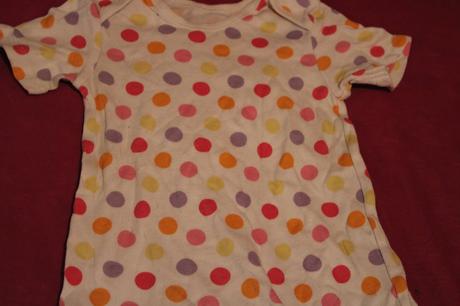 Dětský letní overal puntíky vel. 74 - 80, f&f,74