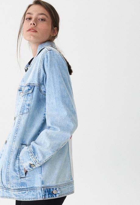 Džínová bunda nasa house oversized vel. m, house,m