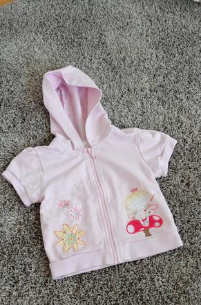 Mikina / mikinka s krátkým rukávem na zip, tiny ted,80