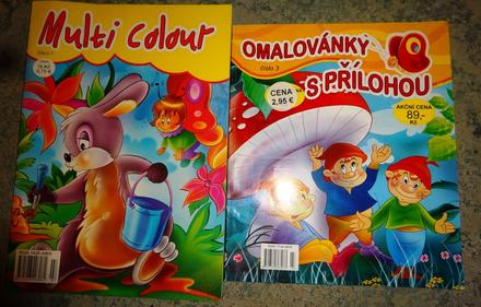 Omalovánky s přílohou a multi colour, 