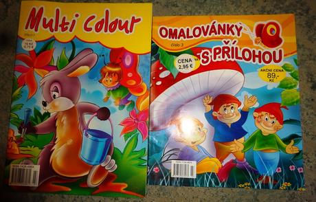 Omalovánky s přílohou a multi colour,