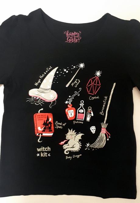 Dětské tričko čarodějnice, halloween, vel.128, c&a, c&a,128