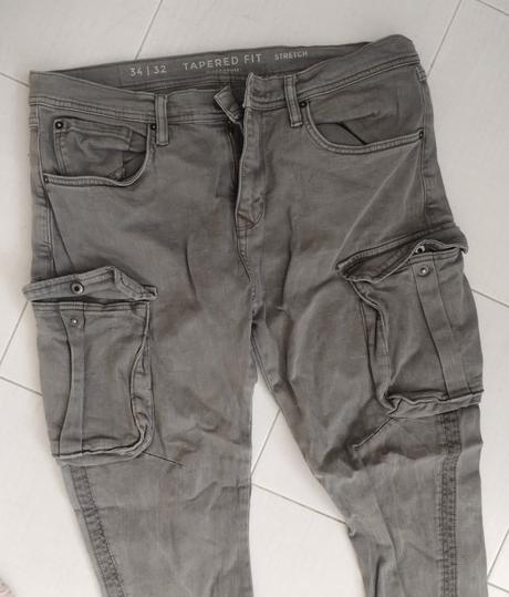 Pánské džíny s kapsama vel.l-xl, clockhouse,l