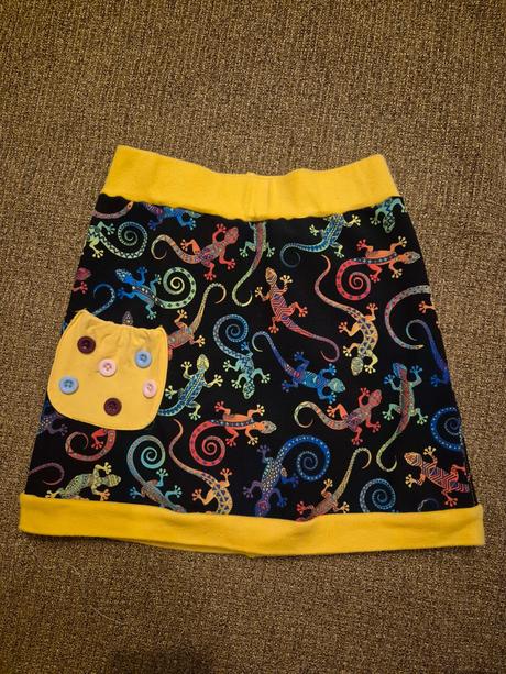 Softshelová zateplená sukně s ještěrkami vel. 116, 116