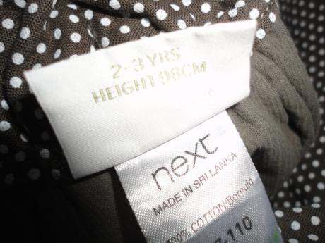 Krásná sukýnka next, vel. 2-3 roky, next,98