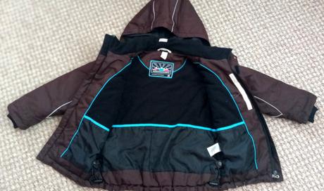 Hnědá zimní bunda h&m vel. 116/122, h&m,116