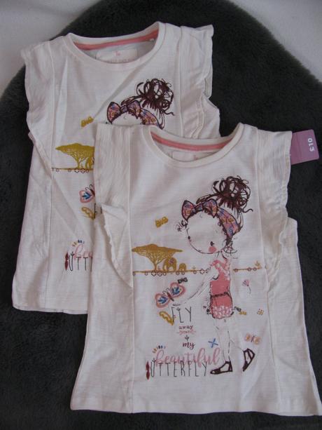 Tričko halenka s holčičkou - dvojčata, 110