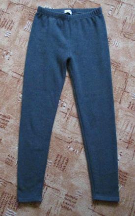 Dámské zimní termo legíny šedé bambusové s 36, s