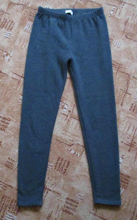 Dámské zimní termo legíny šedé bambusové s 36, s