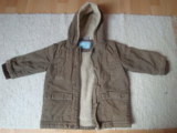 Kožíšek/kabátek zimní - hnědý, manžestrový, impidimpi,92