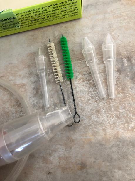 Odsávačka hlenů baby vac+nástavce,kartáčky navíc +, 
