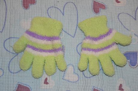 2x chlupatkové rukavice - i pro dvojčata, 110