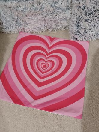 Povlak na polštářek srdíčko, 
