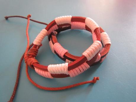 Koža náramok, posuvný, 