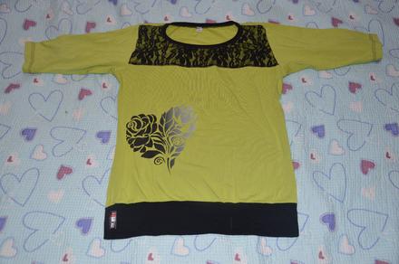 164 společenské triko s krajkou vel. s, s