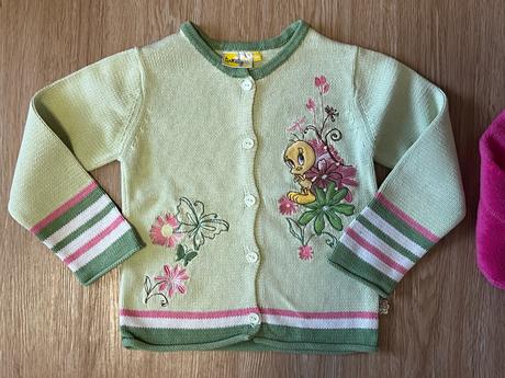 Sada dívčího oblečení - softshell kalhoty aj., 104–116