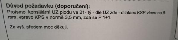 Dilatace ledviny u plodu a dvě cévy v pupečníku. Máte zkušenost?