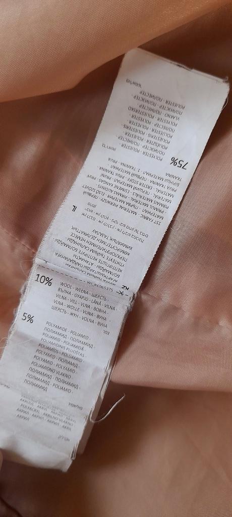 Reserved béžový zimní kabát wool blend, reserved,38