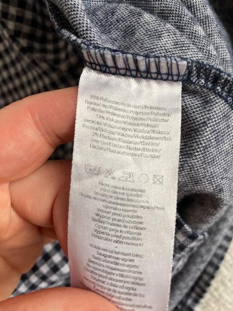 Kostkované šaty s krátkým rukávem vel. 104/3-4r, pepco,104