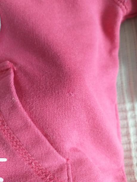 Růžová mikina s kapucí vel. 74/6-9 měsa, ergee,74