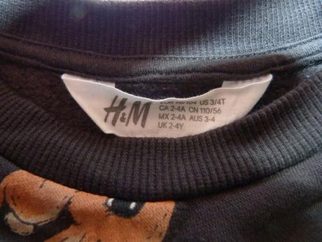 Mikinka se zajíčky vel. 104, h&m,104