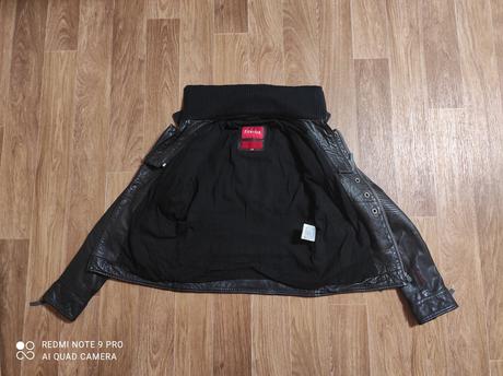 Kožená bunda jaro/podzim, s