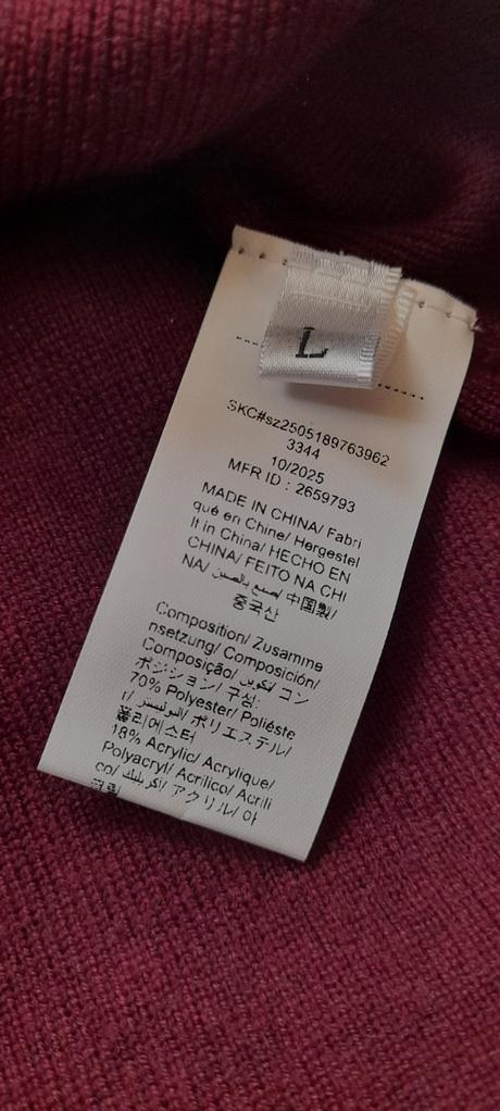 Elegantní vínový svetřík, l