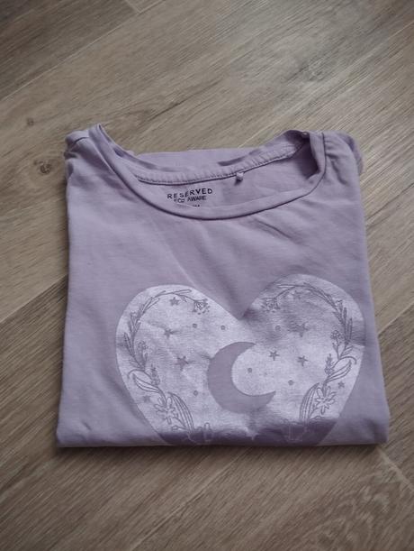 Lila triko, krátký rukáv, reserved,122