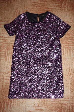 Dívčí flitrové šaty vel. 152, 152