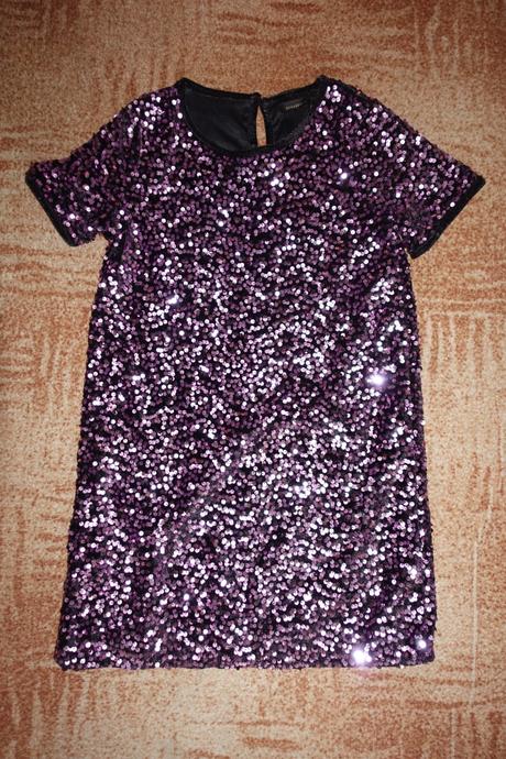 Dívčí flitrové šaty vel. 152, 152