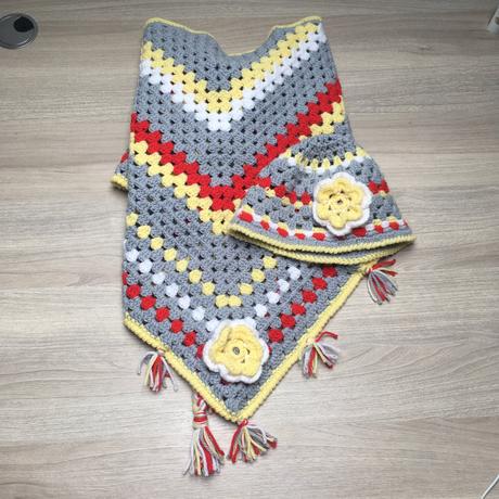 Jarní/podzimní set šátku a čepičky, 140