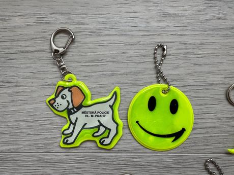 Reflexní přívěsky, 6 ks, 