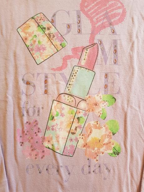 Bavlněné triko s kaminky zn bluekids, 140