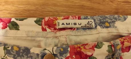 Bavlněné květované kraťasy amisu vel. 42, amisu,42