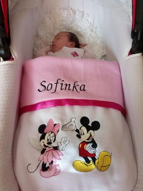 Holčičí deka+jméno vašeho miminka, 