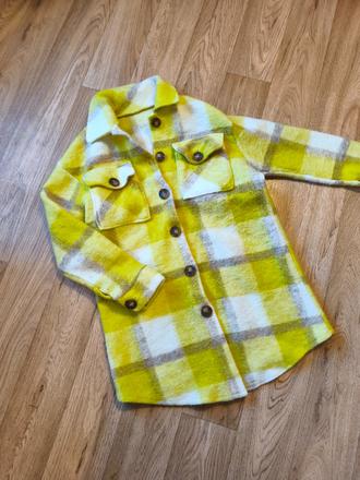 Žlutý kabátek, košilová bunda xs-m, s