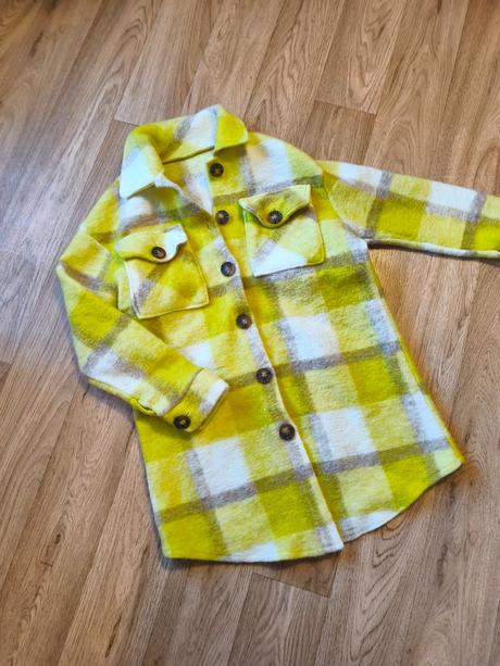 Žlutý kabátek, košilová bunda xs-m, s