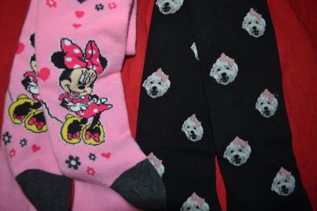 2x kvalití dívčí punčocháče v.116/122, disney,116 / 122