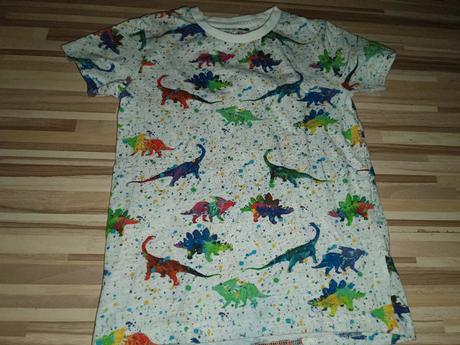 Bílé tričko s dinosaury 116 next, next,116