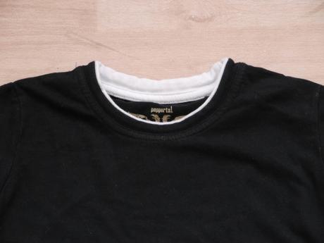 Cerne tricko s dlouhym rukavem 122/128 pepperts, pepperts,122