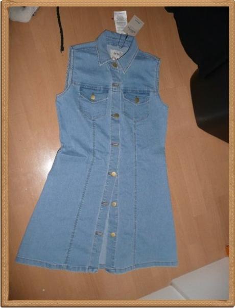 Džínové šaty šatovka vel 36/38, denim,36 / 38