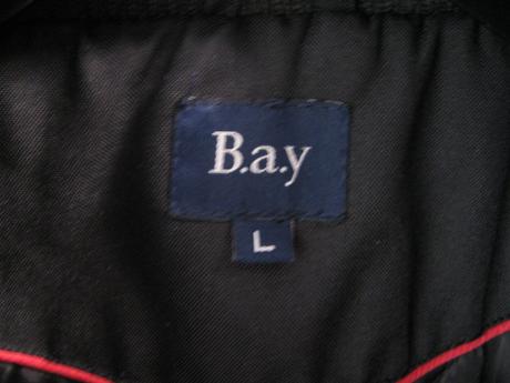 Pánský 3/4 zimní černý kabát, bay,l
