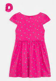 Bavlněné dívčí šaty s parádní gumičkou do vlasů, 98