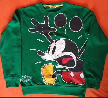 Zelená mikina mickey mouse disney, disney,158
