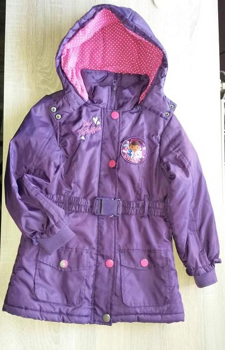 Bunda - kabát s doktorkou plyšákovu vel. 116, disney,116