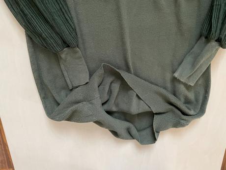 Khaki zateplené šaty nebo dlouhý svetr, vel cca s/, s