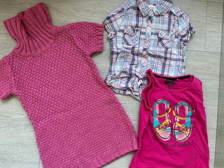 Sada oblečení, dívka, vel. 98 - 9 ks, 86–98