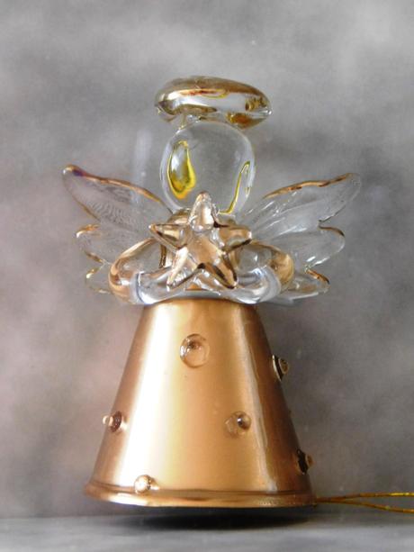 Skleněný andílek na zavěšení, 