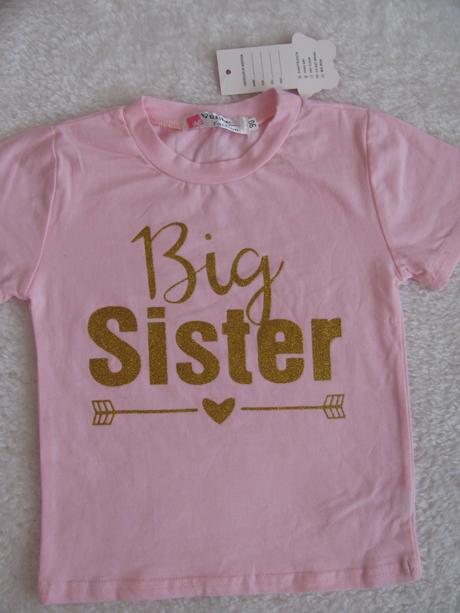 Růžové tričko se zlatým nápisem, 92