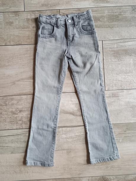 Šedé džíny denim, vel.116, denim,116